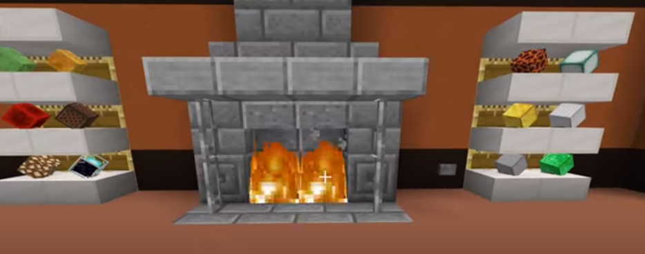 Minecraft fireplace bedrock
