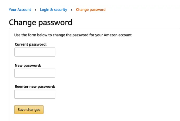 How to Change Your Amazon Password