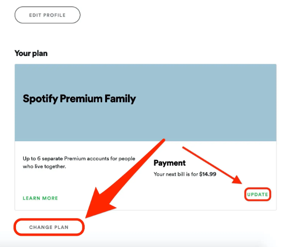 How to Change Your Spotify Payment Plan 
