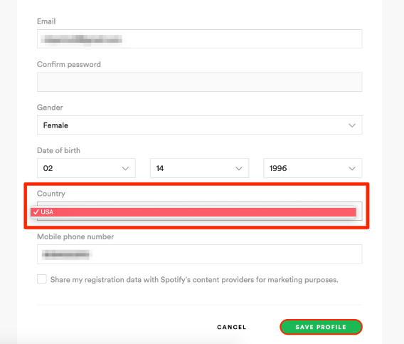 How to Change Spotify Country
