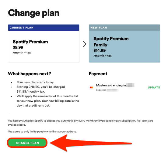 How to Change Your Spotify Payment Plan 