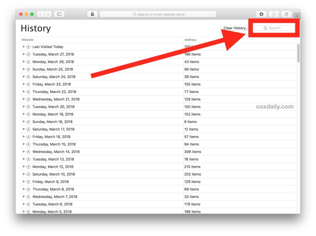 How to Search Safari History on Mac
