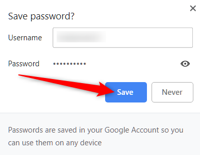 How to Save a Password to Chrome