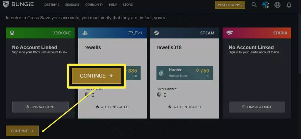 How to Cross Save in Destiny 2
