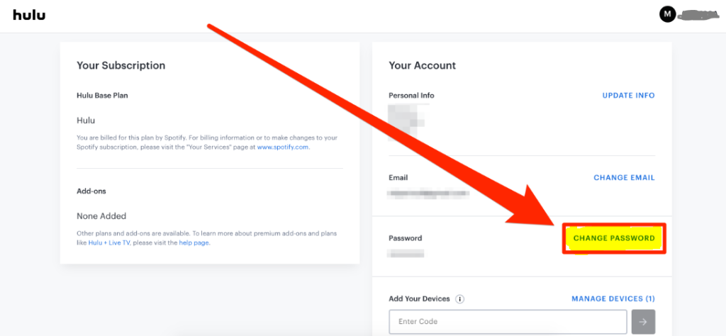 How to Change Your Hulu Password on Computer
