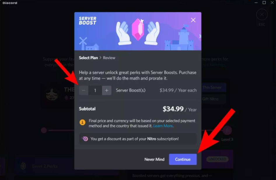 How to Boost Discord Server on Desktop