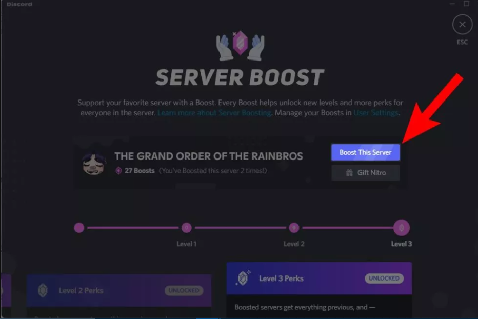 How to Boost Discord Server on Desktop