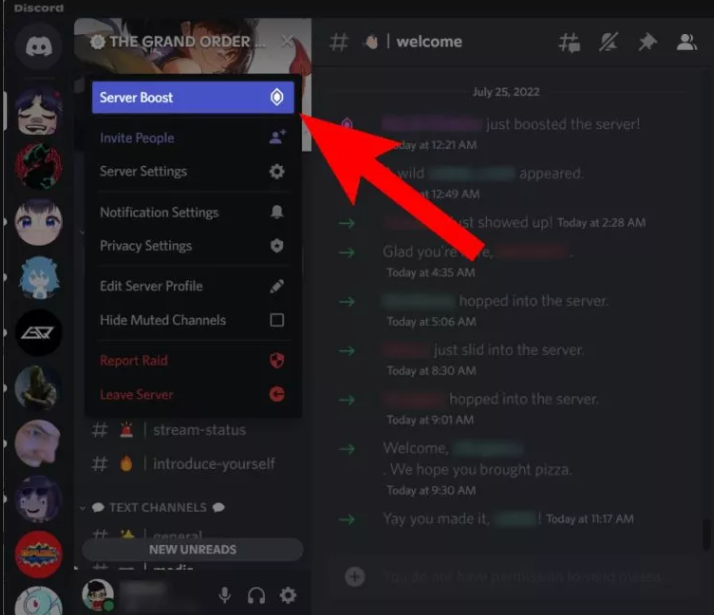 How to Boost Discord Server on Desktop