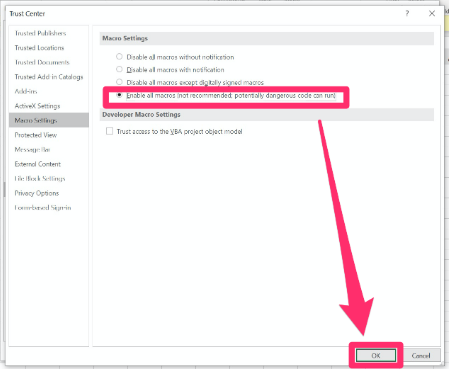 How to Enable Macros in Microsoft Excel