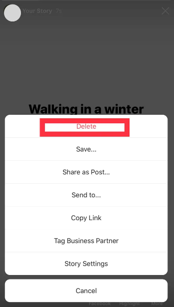 How to Delete an Instagram Story on Mobile 