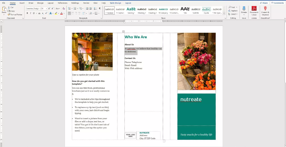 How to Make a Brochure in Microsoft Word