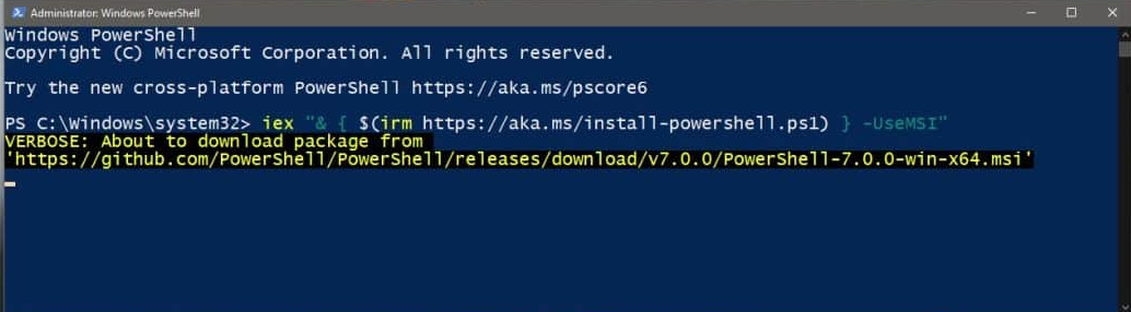 How to Update to PowerShell 7.0 on Windows 10