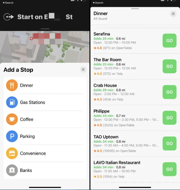 How to Add a Stop on Apple Maps