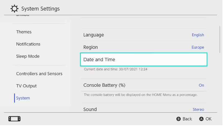 How to Change the Date and Time on Nintendo Switch
