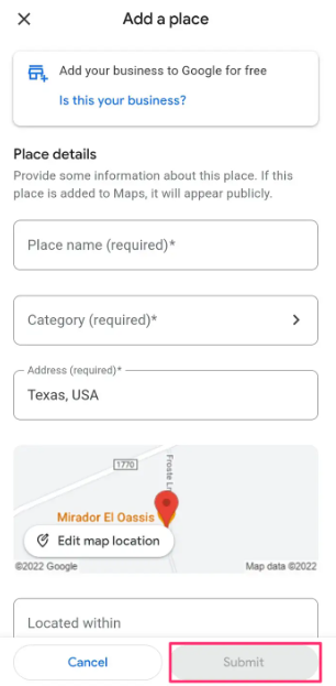 How to Add a Location in Google Maps