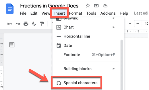 How to Add Fractions in Google Docs Automatically