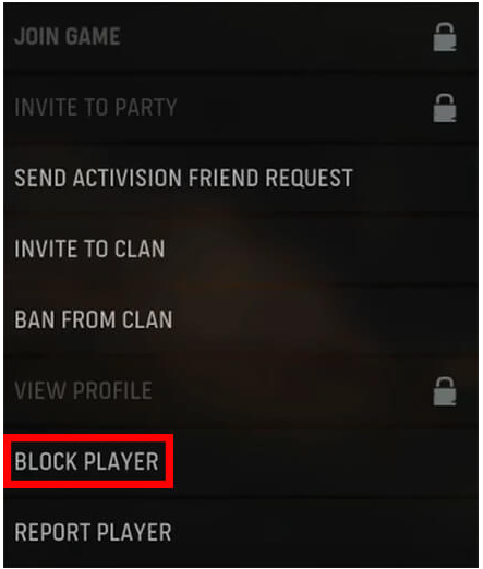 How to Block Someone on Call of Duty Warzone