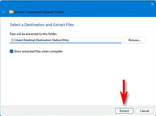 How to Unzip Files on Windows 11