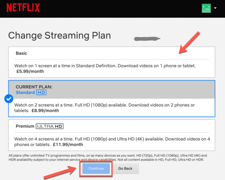 How to Change Subscription Plan in Netflix