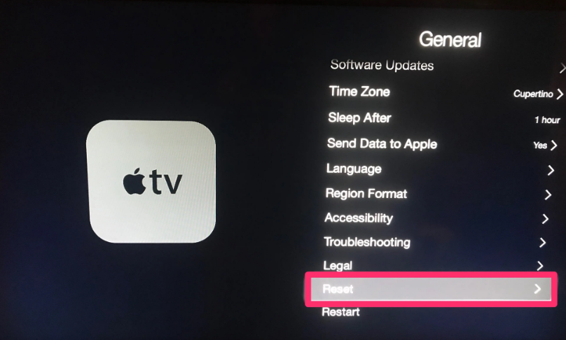 How to Reset Your Apple TV