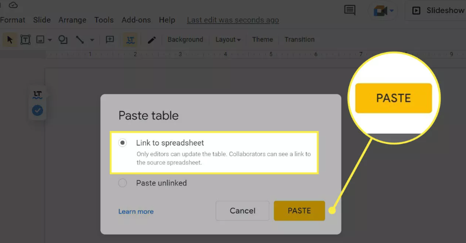 How to Add Google Sheets to Google Slides