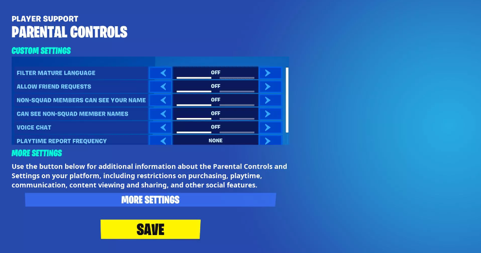 How to Turn On Parental Controls in Fortnite