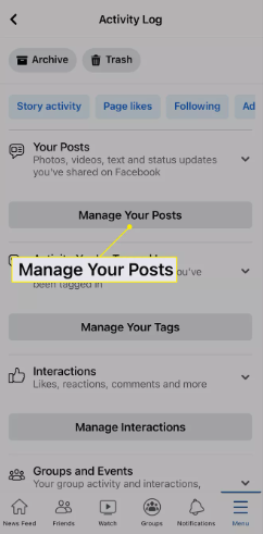 How to Manage Your Posts in the Facebook App