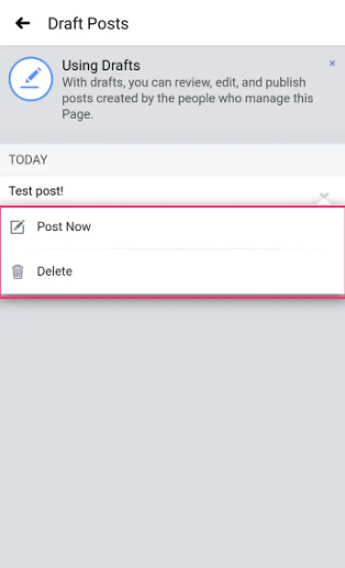 How to Find Your Drafts in the Facebook App on Android