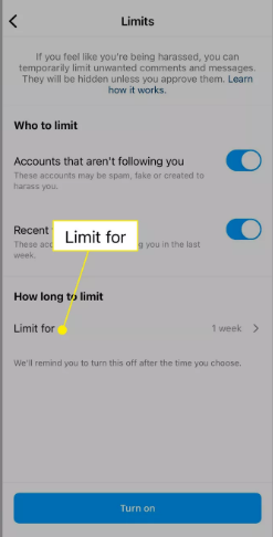 How to Limit Comments on Instagram