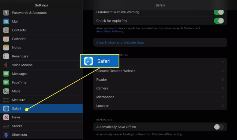 How to Delete Stored Website Data on An iPad