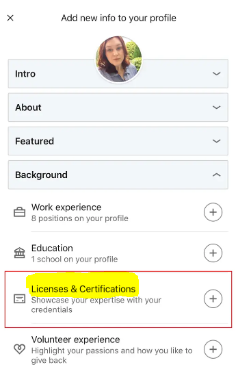 How to Add a Certification on LinkedIn on Mobile Device