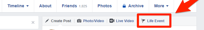 How to Add a Life Event on Facebook