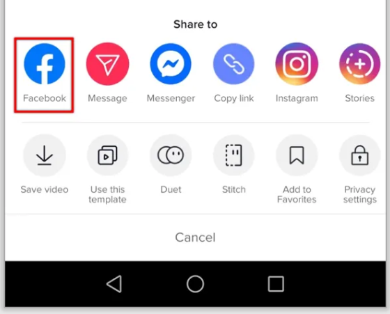 How To Share A TikTok Video To Facebook