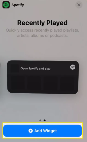 How to Add a Spotify Widget to an iPhone or iPad