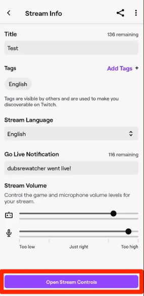 How to Stream on Twitch From the Mobile App