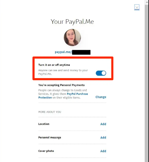 How to Turn Off Your PayPal.Me Link