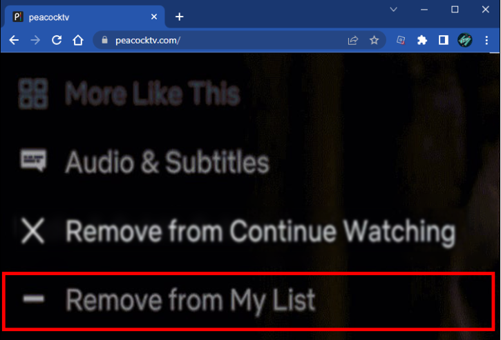 How To Remove From Continue Watching In Peacock TV on PC