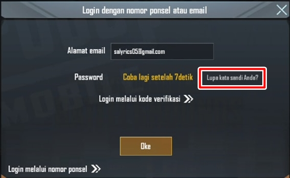 How to Change Email Password to PUBG Mobile