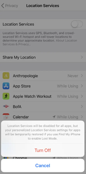 How to Turn Off Location Services on an iPhone