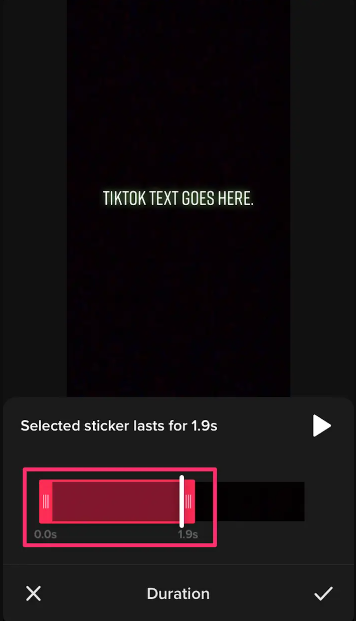 How to Customize Duration of Text on TikTok