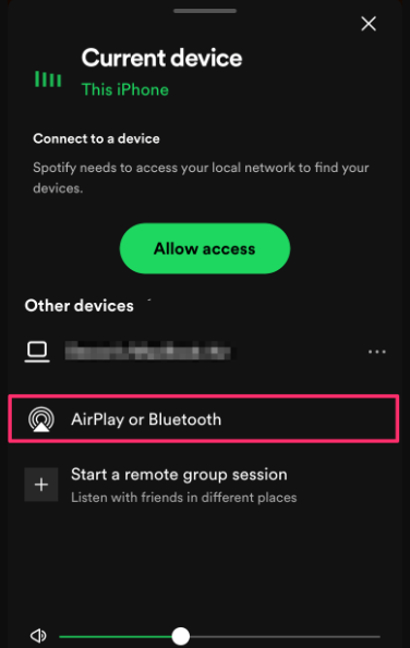 How to AirPlay from an iPhone or iPad to Roku from Spotify