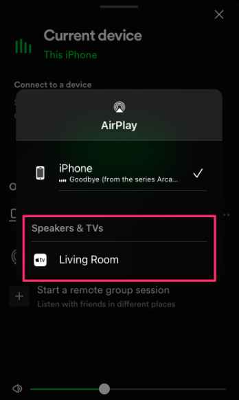 How to AirPlay from an iPhone or iPad to Roku from Spotify