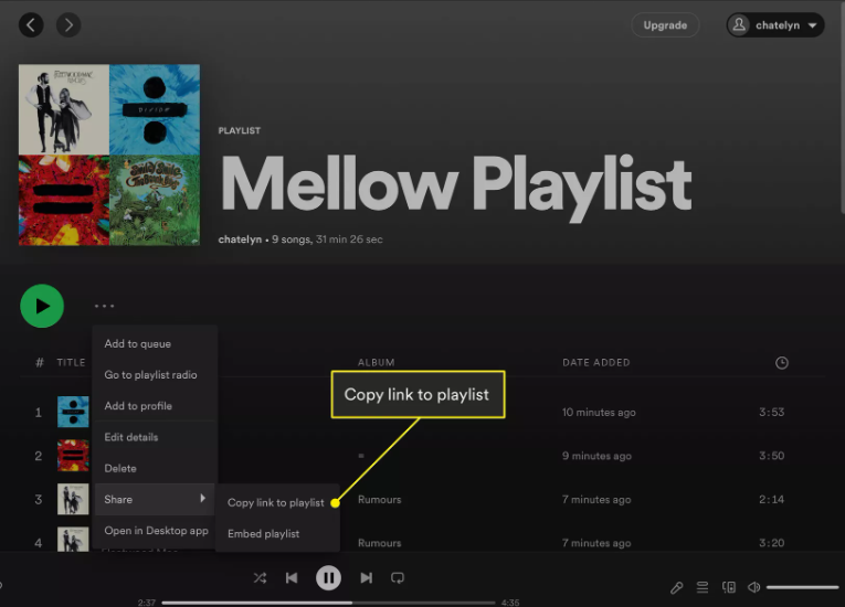 How to Share a Spotify Playlist