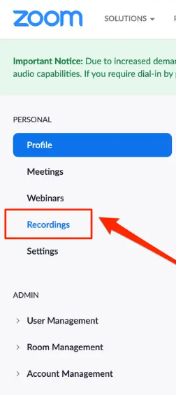 How to Find your Zoom Recordings