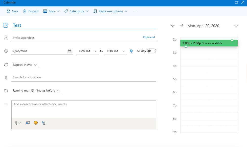 How to Send a Calendar Invite in a Microsoft Outlook