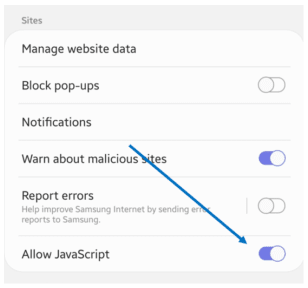 How To Activate JavaScript On An Android Phone Or Tablet