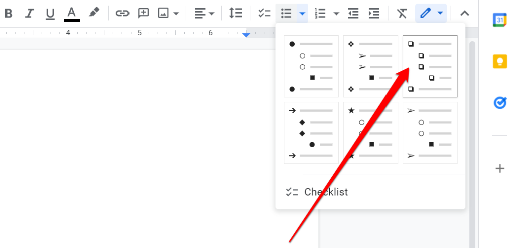 How to Add a Checkbox in Google Docs