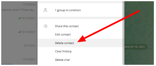 How to Delete a Contact on Telegram