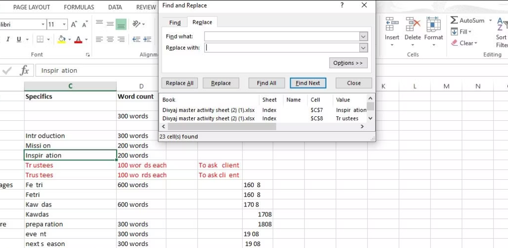 How to Delete Spaces in Microsoft Excel