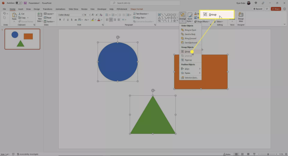 How to Group Objects in PowerPoint